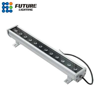 Waterproof ip65 12W 60cm RGB outdoor dmx controlled rgb led wall washer light