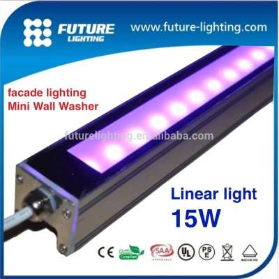 IP65 outdoor facade lighting led linear light rigid bar mini wall washer