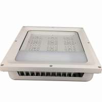 Square 120W explosion proof recessed petrol station fixture 3 years warranty surface mounted outdoor gas station light