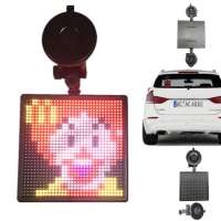 Popular car rear window sign advertising Bluetooth led emoji car display